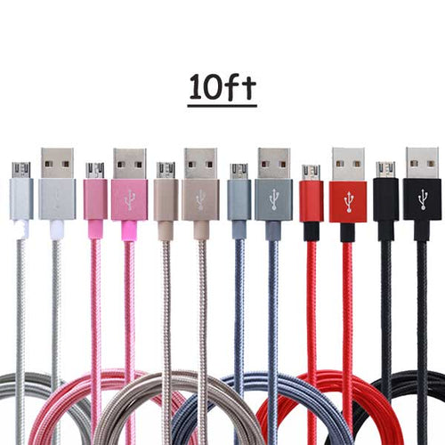 10Foot 2A Fast Charging Braided Cable