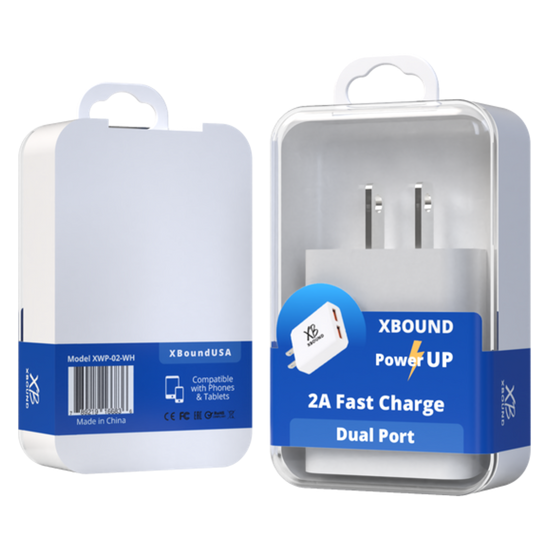 5V 2A Dual USB Fast Wall Charger