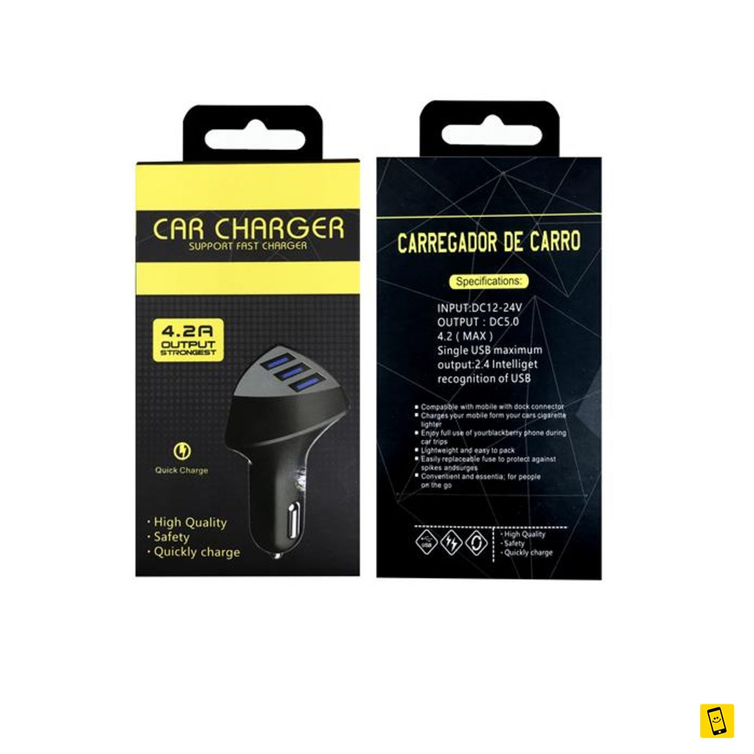 3 USB 3.1A Quick Charge Car Charger