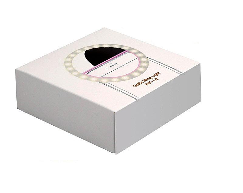 RK 12 LED Selfie Ring Light with 36 LEDs Rechargeable Battery