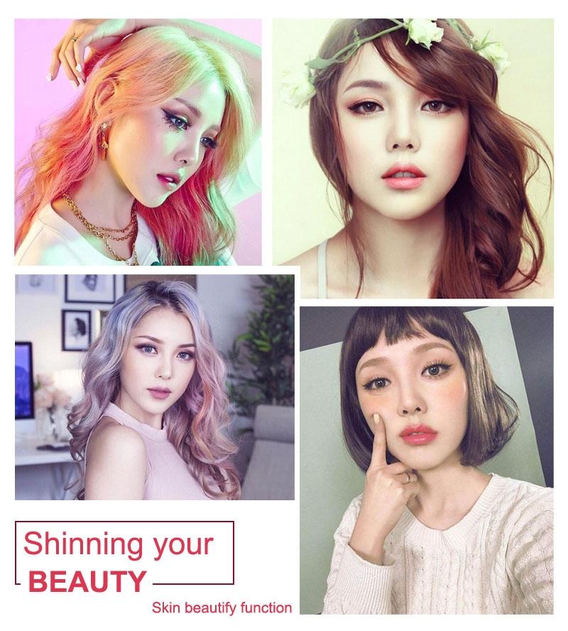 RK14 LED Selfie Ring Light with 3 Brightness Modes 33 LEDs Rechargeable Battery