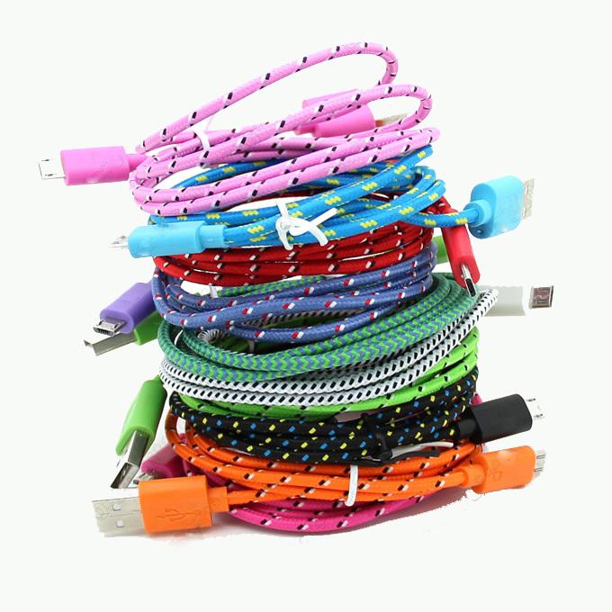 6ft Long Fabric Braided USB Cable