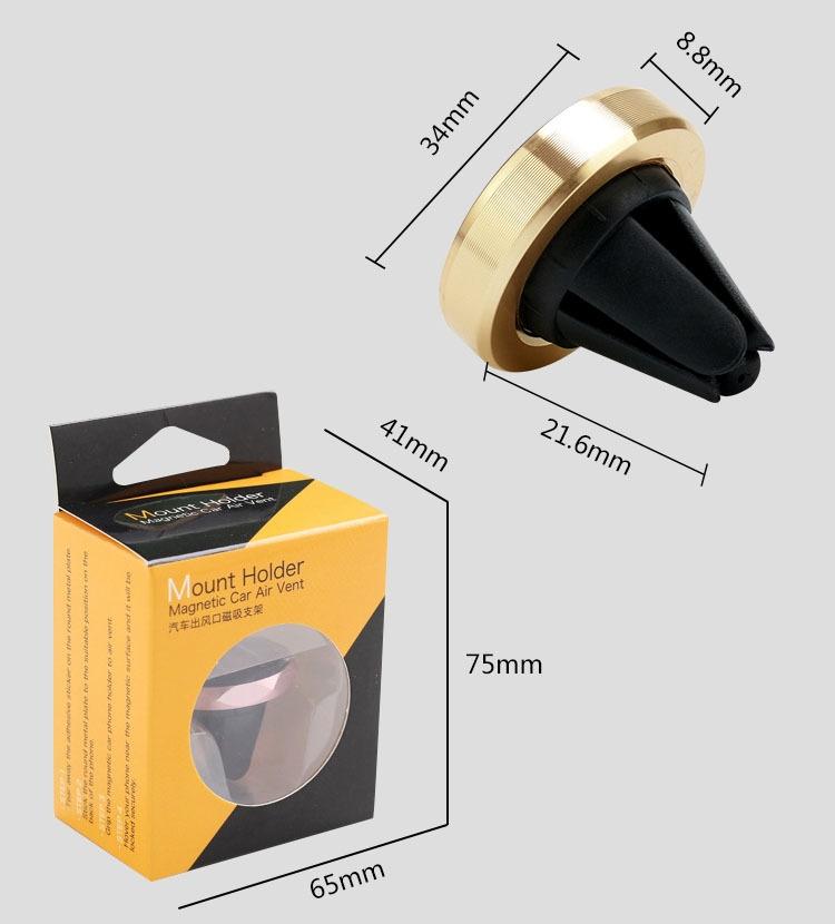 Magnetic Car Air Vent Cell Phone Holder Mount Aluminum Alloy Universal For all Smartphones