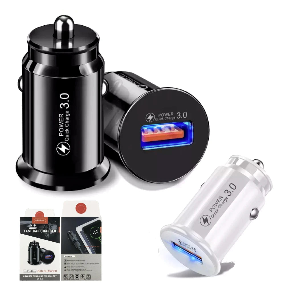 QC3.0 18W 3A USB Car Charger