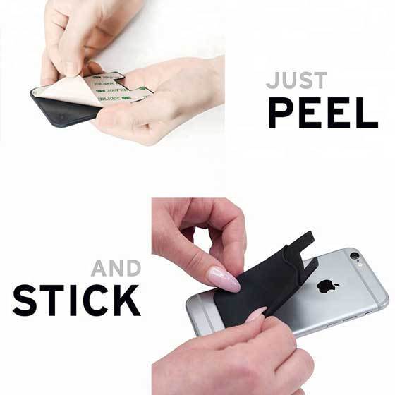 Custom Printed Silicone Card Phone Wallet Sticker