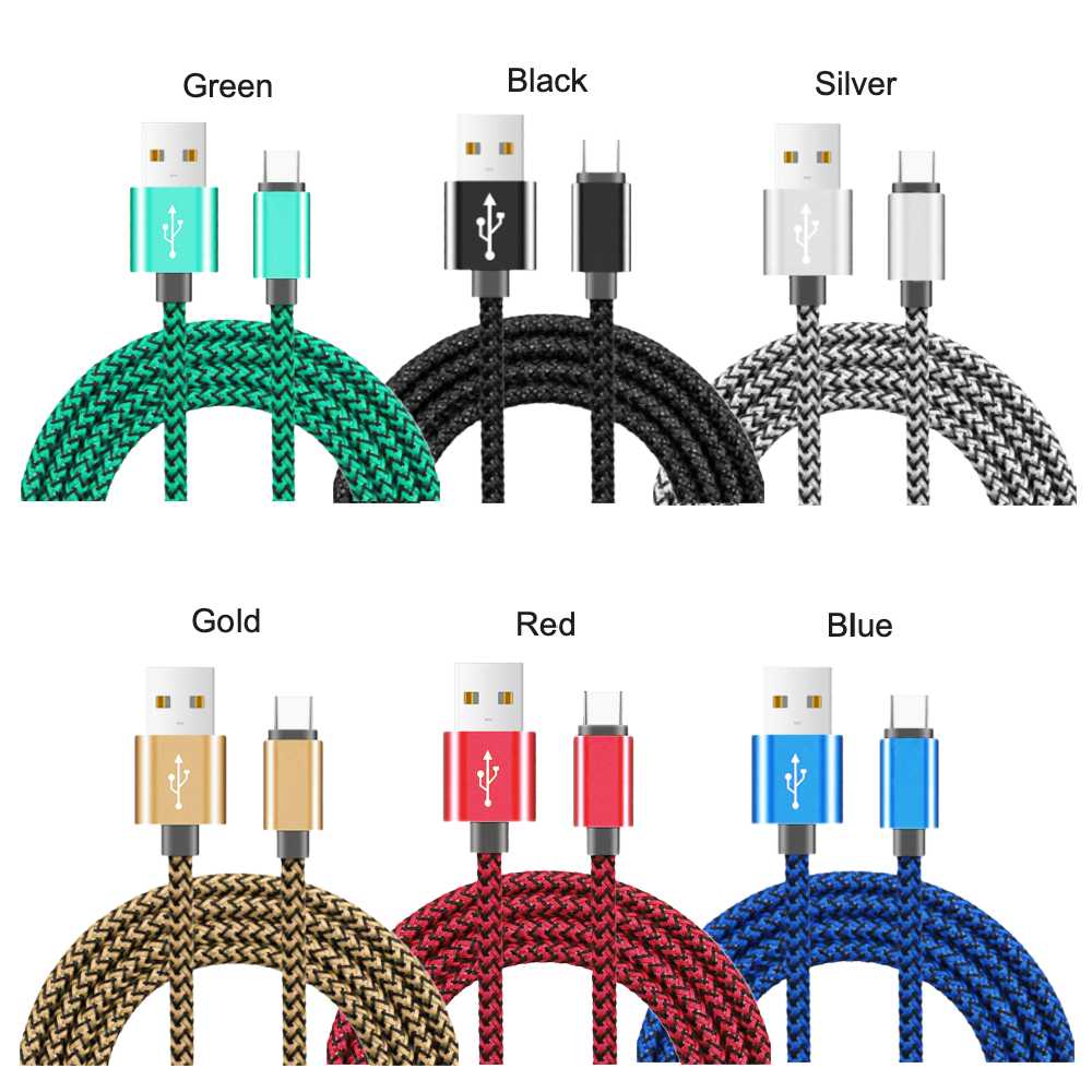 3ft 2.4A Fast charging Hemp braided Cable