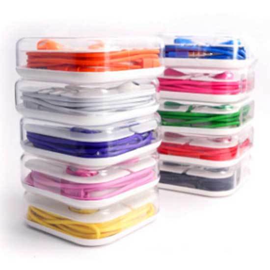 Colorful Earbuds with Volume Control & Mic for iPhone iPad