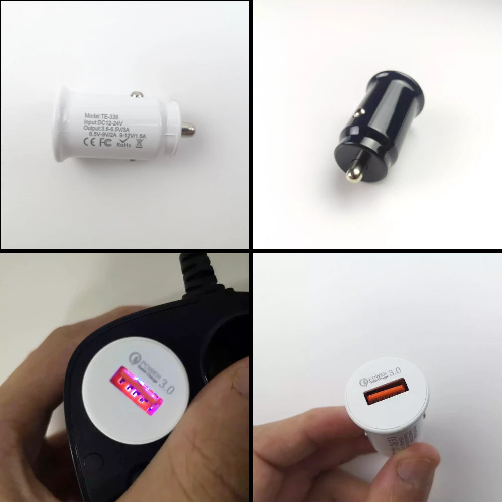 QC3.0 18W 3A USB Car Charger