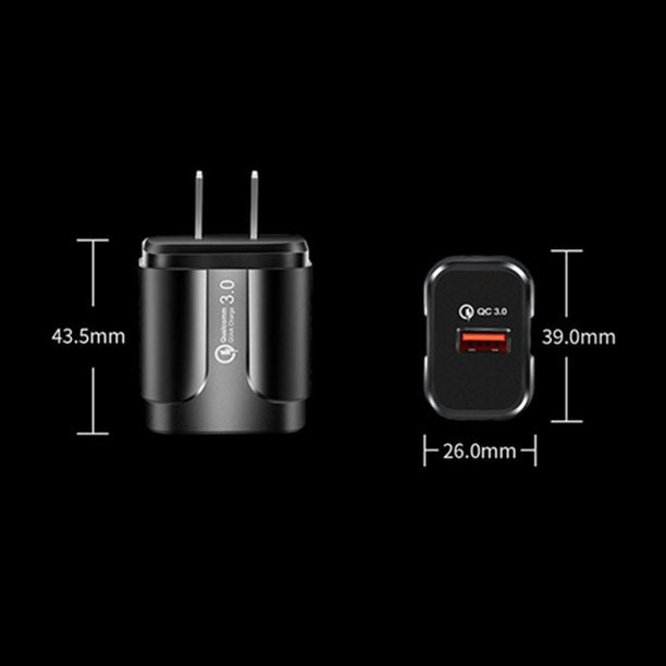 QC3.0 18W 3A USB Wall Charger adapter
