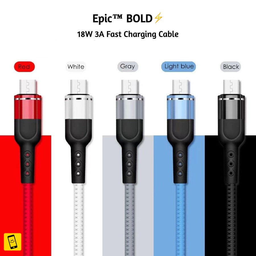 3A Fast Charge Nylon Braided Cable