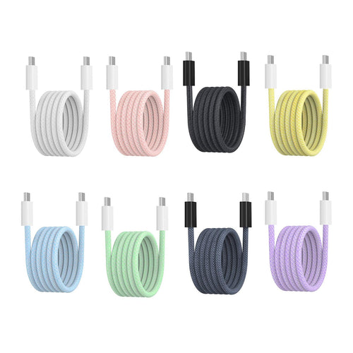 60W PD USB C - C Braided Cable 3ft