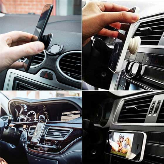 Car wall mount for pop phone grip holders