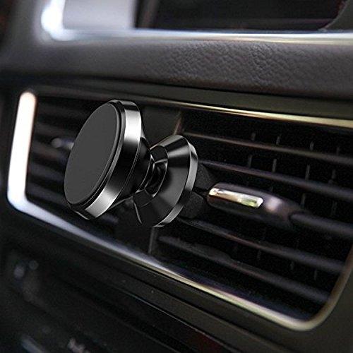 Universal Aluminum Air Vent Magnetic Car Mount Phone Holder 360 Degree Rotation For iPhone Samsung HTC LG