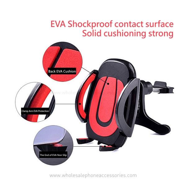 Universal Smartphone Car Air Vent Mount Holder Cradle With A Quick Release Button