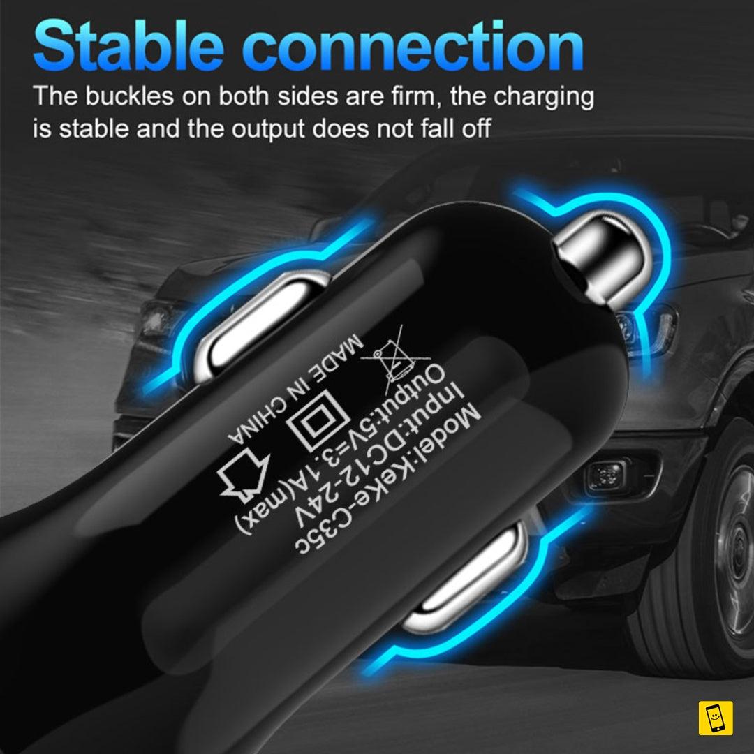 3 USB 3.1A Quick Charge Car Charger
