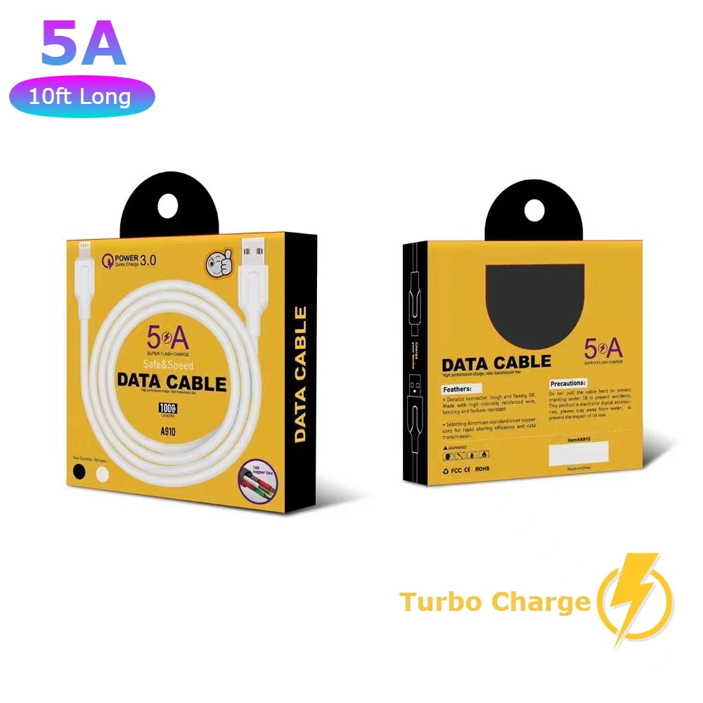 10ft 5A Fast Charger Cable