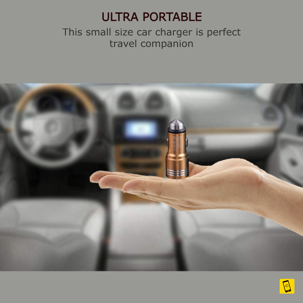 Metal 2.1A Fast Charge Car Charger