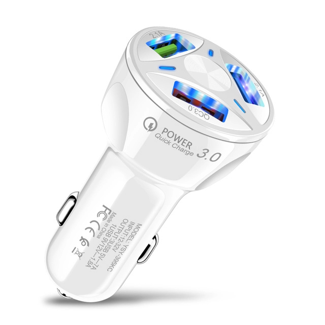 35W 7A QC3.0 Fast Charging 3 USB ports Car Charger Plug