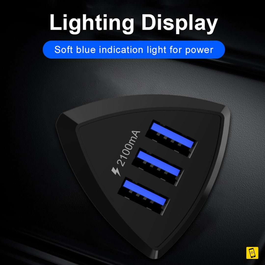 3 USB 3.1A Quick Charge Car Charger