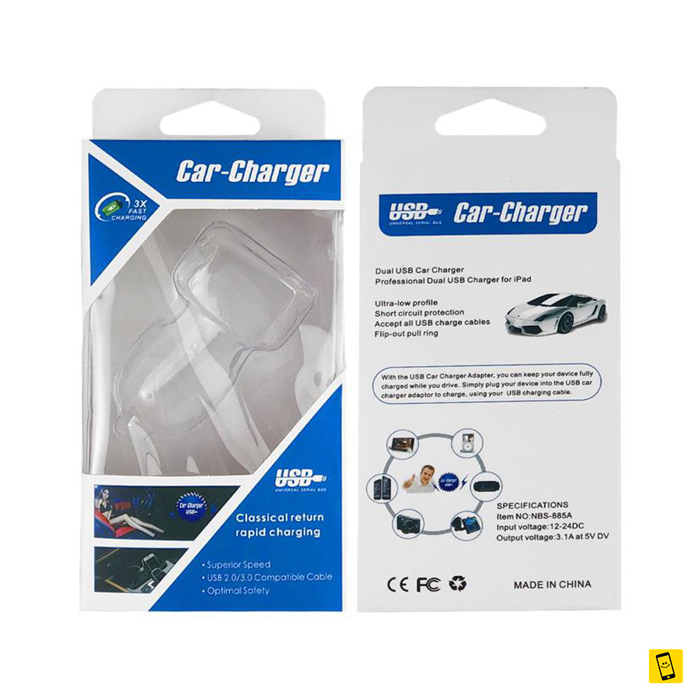 2 USB with LED Display Powerful 3.1A Car Charger