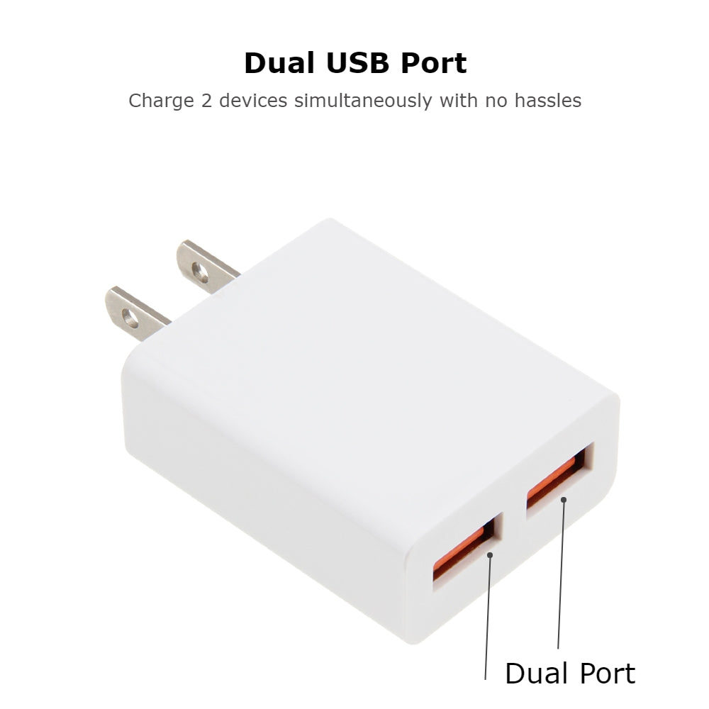 5V 2A Dual USB Fast Wall Charger