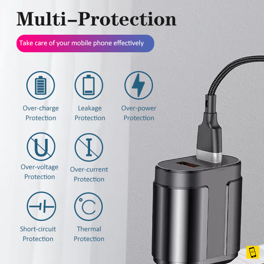 5V 2.4A Dual Port USB Fast Wall Charger