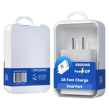 5V 2A Dual USB Fast Wall Charger