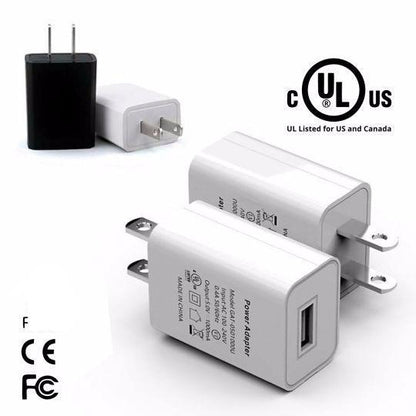 2A 5V UL FCC Certified Universal USB Wall Adapter Fast Charger