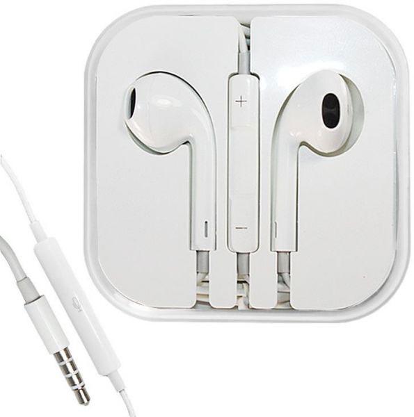 3.5mm White Earbuds for iPhone iPad Volume control & Mic