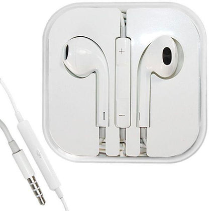 3.5mm White Earbuds for iPhone iPad Volume control & Mic
