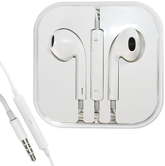 3.5mm White Earbuds for iPhone iPad Volume control & Mic