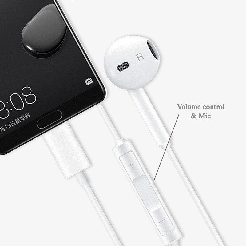Type C Earbuds with Volume control and Mic