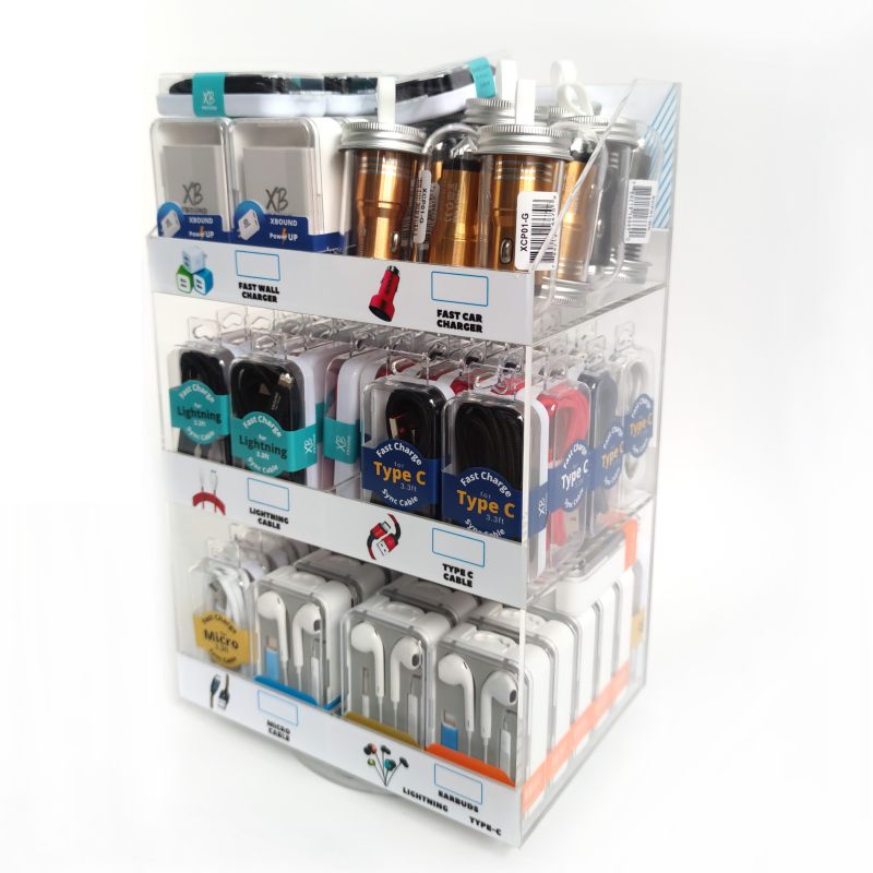 Phone Accessories Display Counter Top ( 90 items ) Fast Charging