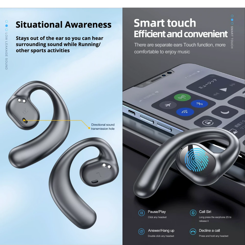 Ubudz™ U34 Bone Conduction Wireless Sports Earbuds