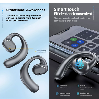 Ubudz™ U34 Bone Conduction Wireless Sports Earbuds