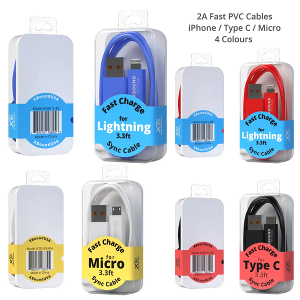 2A ⚡️Fast Charging PVC Colourful Cable