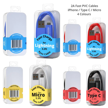 2A ⚡️Fast Charging PVC Colourful Cable