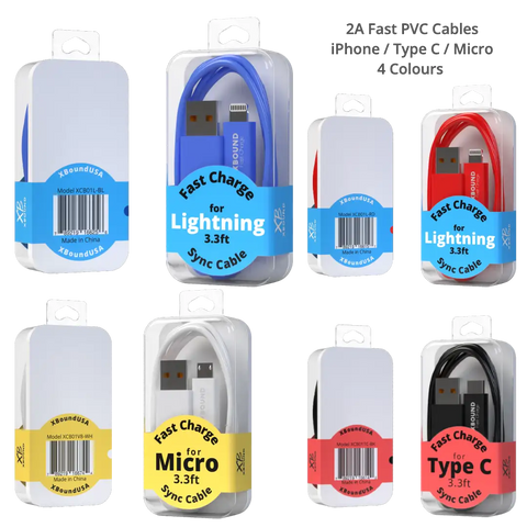 2A ⚡️Fast Charging PVC Colourful Cable