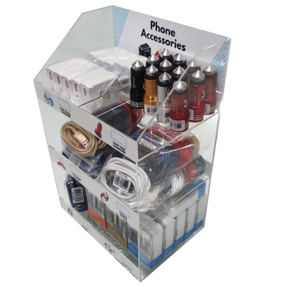Phone Accessories Display Counter Top ( 90 items ) Fast Charging