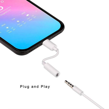 iPhone lightning to 3.5mm aux audio jack adapter [Latest iOS]