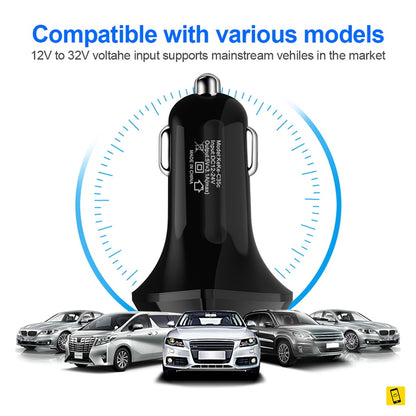 3 USB 3.1A Quick Charge Car Charger