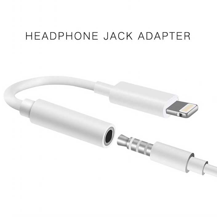 iPhone lightning to 3.5mm aux audio jack adapter [Latest iOS]