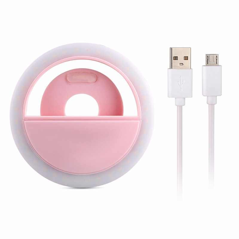 RK 12 LED Selfie Ring Light with 36 LEDs Rechargeable Battery
