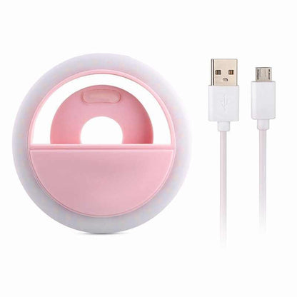 RK 12 LED Selfie Ring Light with 36 LEDs Rechargeable Battery