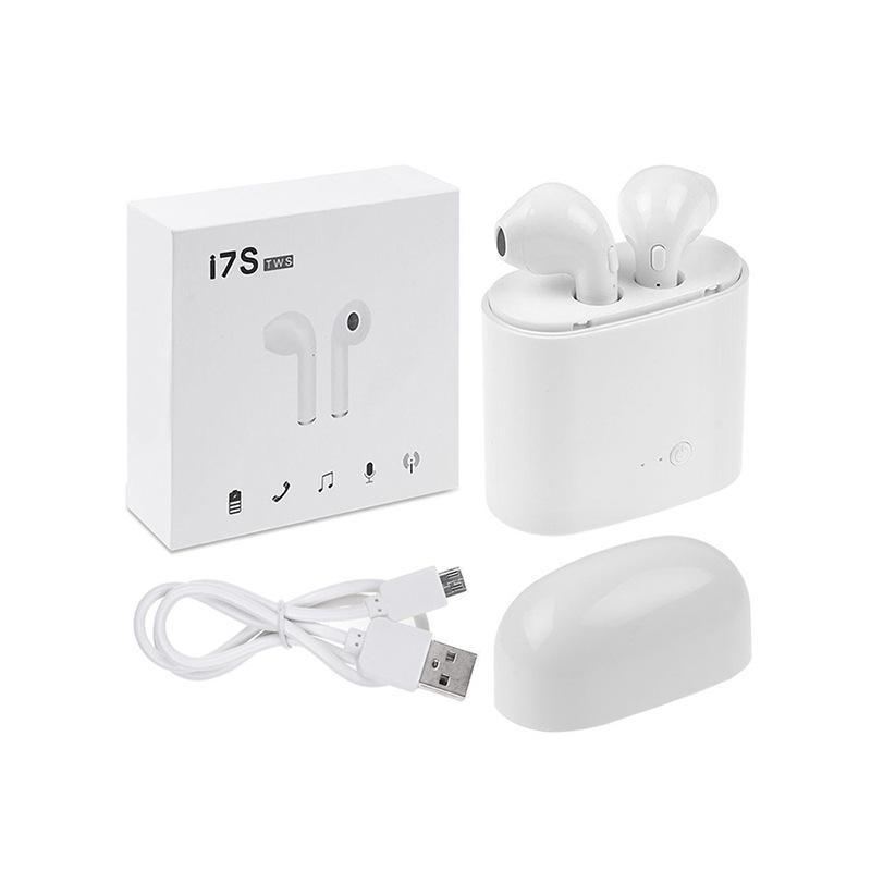 [High Quality] i7s TWS Wireless Bluetooth 5.0 +EDR Earbuds Headsets with charging case