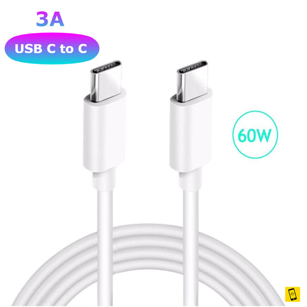 3ft 60W PD 3A USB C to C Cable