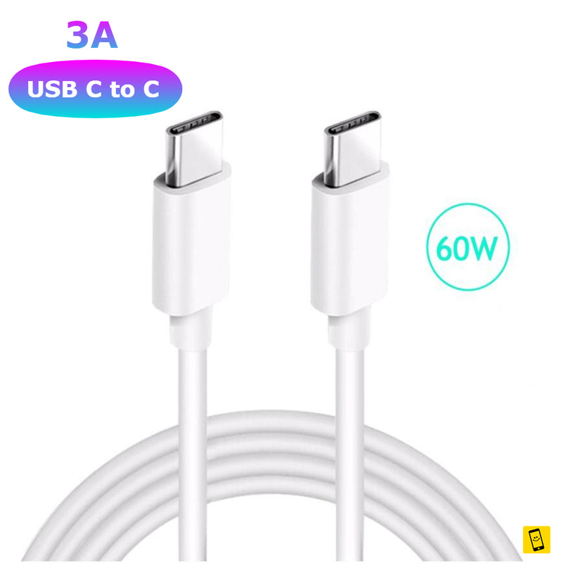 3ft 60W PD 3A USB C to C Cable