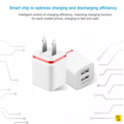 5V 2.1/1A Dual USB Wall Charger