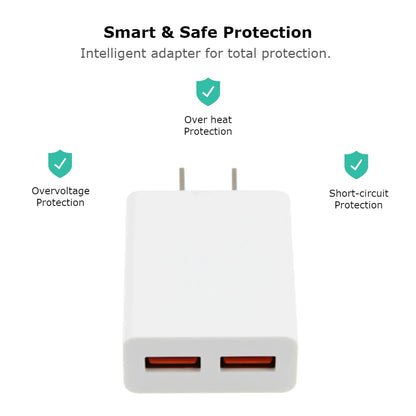 5V 2A Dual USB Fast Wall Charger