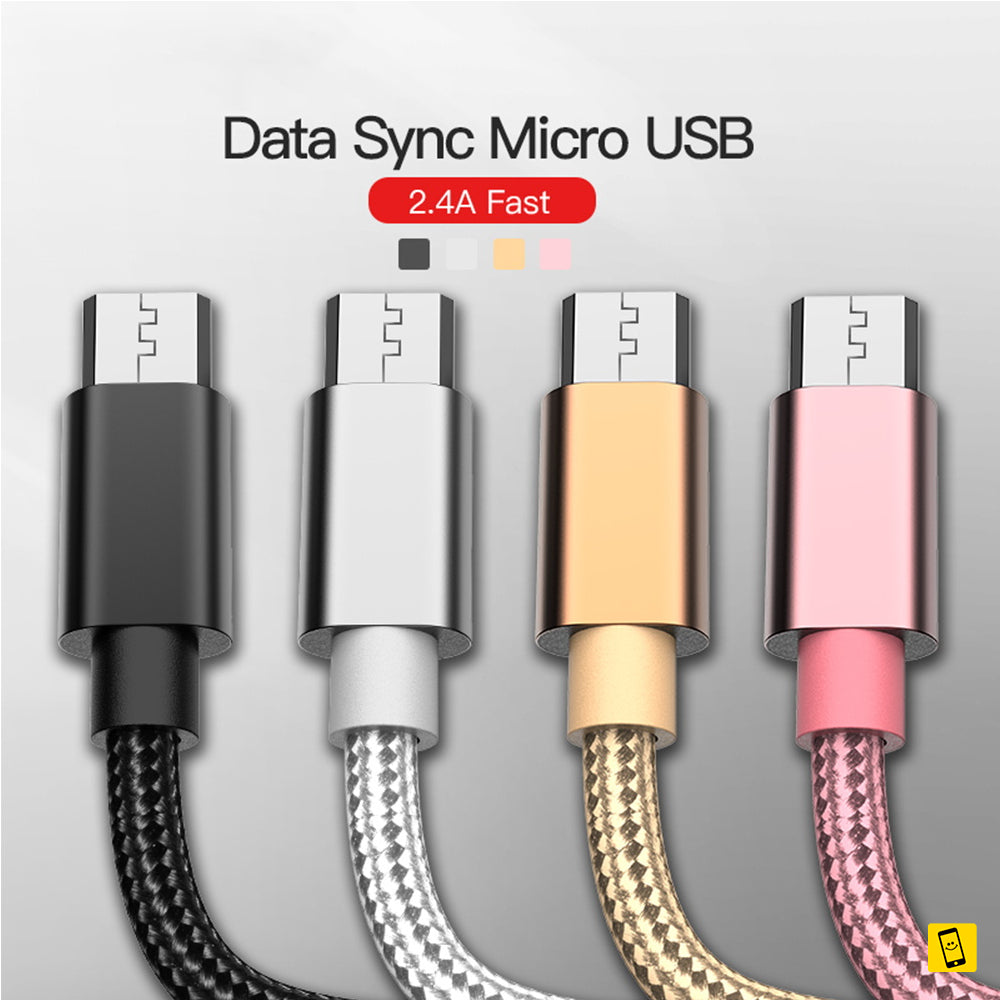 2.4A Nylon Braided Fast USB Cable [ Super Thick ]